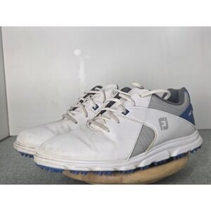 FootJoy FJ Golf Sneakers Shoes PRO SL 45029 Juniors Sz 3 M White Blue Gray